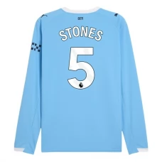 Manchester City FC Stones 5 Kotipelipaita 2025-26 Jalkapallo Pelipaidat Peliasut(L/S)