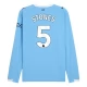 Manchester City FC Stones 5 Kotipelipaita 2025-26 Jalkapallo Pelipaidat Peliasut(L/S)