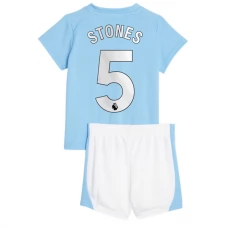 Manchester City FC Stones 5 Lasten Kotipelipaita 2023-24 Jalkapallo Pelipaidat Peliasut