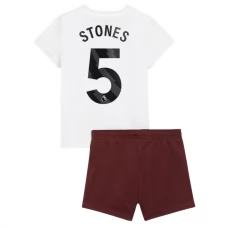 Manchester City FC Stones 5 Lasten Vieraspelipaita 2023-24 Jalkapallo Pelipaidat Peliasut