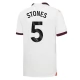 Manchester City FC Stones 5 Vieraspelipaita 2023-24 Jalkapallo Pelipaidat Peliasut