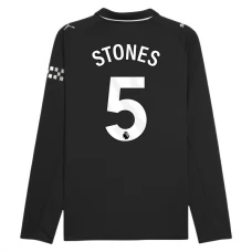 Manchester City FC Stones 5 Vieraspelipaita 2025-26 Jalkapallo Pelipaidat Peliasut(L/S)
