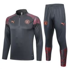 Manchester City FC Verryttelypuku 2023-24 - 1-4 Zip Harmaa