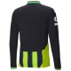 Manchester City FC Vieraspelipaita Champions League With Patch 2024-25 Jalkapallo Pelipaidat Peliasut(L/S)