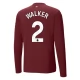 Manchester City FC Walker 2 Kolmas Pelipaita 2024-25 Jalkapallo Pelipaidat Peliasut(L/S)