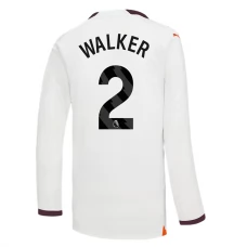Manchester City FC Walker 2 Vieraspelipaita 2023-24 Jalkapallo Pelipaidat Peliasut(L/S)