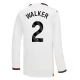 Manchester City FC Walker 2 Vieraspelipaita 2023-24 Jalkapallo Pelipaidat Peliasut(L/S)