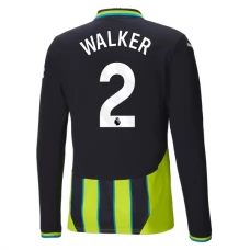 Manchester City FC Walker 2 Vieraspelipaita 2024-25 Jalkapallo Pelipaidat Peliasut(L/S)