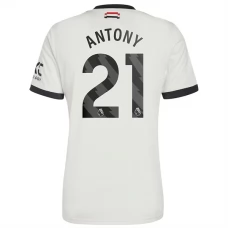 Manchester United FC Antony 21 Kolmas Pelipaita 2024-25 Jalkapallo Pelipaidat Peliasut