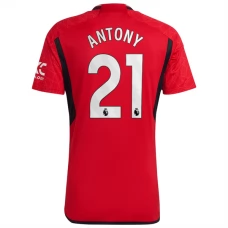 Manchester United FC Antony 21 Kotipelipaita 2023-24 Jalkapallo Pelipaidat Peliasut