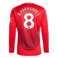 Manchester United FC B.Fernandes 8 Kotipelipaita 2024-25 Jalkapallo Pelipaidat Peliasut(L/S)