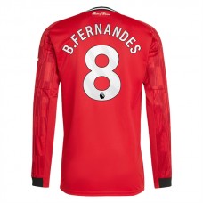 Manchester United FC B.Fernandes 8 Kotipelipaita 2025-26 Jalkapallo Pelipaidat Peliasut(L/S)
