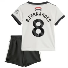 Manchester United FC B.Fernandes 8 Lasten Kolmas Pelipaita 2024-25 Jalkapallo Pelipaidat Peliasut