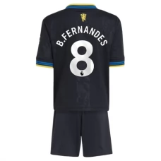 Manchester United FC B.Fernandes 8 Lasten Kolmas Pelipaita 2025-26 Jalkapallo Pelipaidat Peliasut