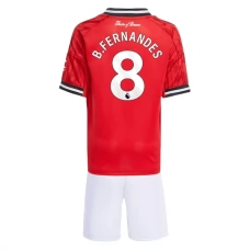 Manchester United FC B.Fernandes 8 Lasten Kotipelipaita 2025-26 Jalkapallo Pelipaidat Peliasut