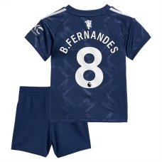 Manchester United FC B.Fernandes 8 Lasten Vieraspelipaita 2024-25 Jalkapallo Pelipaidat Peliasut