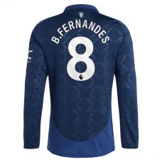 Manchester United FC B.Fernandes 8 Vieraspelipaita 2024-25 Jalkapallo Pelipaidat Peliasut(L/S)
