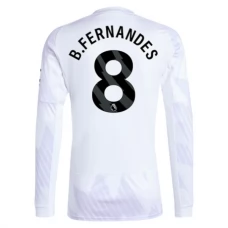 Manchester United FC B.Fernandes 8 Vieraspelipaita 2025-26 Jalkapallo Pelipaidat Peliasut(L/S)