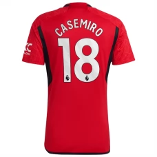Manchester United FC Casemiro 18 Kotipelipaita 2023-24 Jalkapallo Pelipaidat Peliasut