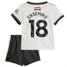 Manchester United FC Casemiro 18 Lasten Kolmas Pelipaita 2024-25 Jalkapallo Pelipaidat Peliasut