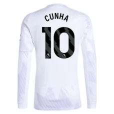 Manchester United FC Cunha 10 Vieraspelipaita 2025-26 Jalkapallo Pelipaidat Peliasut(L/S)