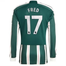 Manchester United FC Fred 17 Vieraspelipaita 2023-24 Jalkapallo Pelipaidat Peliasut(L/S)