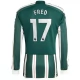 Manchester United FC Fred 17 Vieraspelipaita 2023-24 Jalkapallo Pelipaidat Peliasut(L/S)