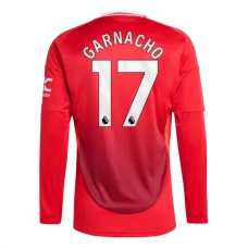 Manchester United FC Garnacho 17 Kotipelipaita 2024-25 Jalkapallo Pelipaidat Peliasut(L/S)