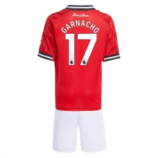 Manchester United FC Garnacho 17 Lasten Kotipelipaita 2025-26 Jalkapallo Pelipaidat Peliasut