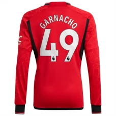 Manchester United FC Garnacho 49 Kotipelipaita 2023-24 Jalkapallo Pelipaidat Peliasut(L/S)