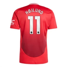 Manchester United FC Højlund 11 Kotipelipaita 2024-25 Jalkapallo Pelipaidat Peliasut