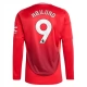 Manchester United FC Højlund 9 Kotipelipaita 2024-25 Jalkapallo Pelipaidat Peliasut(L/S)