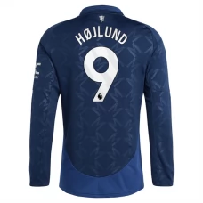 Manchester United FC Højlund 9 Vieraspelipaita 2024-25 Jalkapallo Pelipaidat Peliasut(L/S)