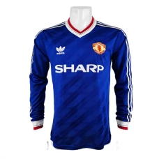 Manchester United FC Kolmas Pelipaita Retro 1986-88 Jalkapallo Pelipaidat Peliasut(L/S)
