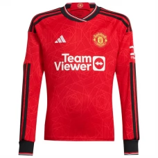 Manchester United FC Kotipelipaita 2023-24 Jalkapallo Pelipaidat Peliasut(L/S)