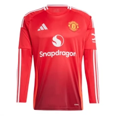 Manchester United FC Kotipelipaita 2024-25 Jalkapallo Pelipaidat Peliasut(L/S)