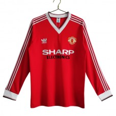 Manchester United FC Kotipelipaita Retro 1983-84 Jalkapallo Pelipaidat Peliasut(L/S)
