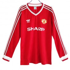 Manchester United FC Kotipelipaita Retro 1986-88 Jalkapallo Pelipaidat Peliasut(L/S)