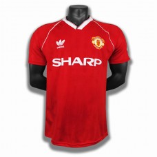 Manchester United FC Kotipelipaita Retro 1988-90 Jalkapallo Pelipaidat Peliasut