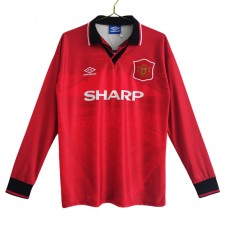 Manchester United FC Kotipelipaita Retro 1994-96 Jalkapallo Pelipaidat Peliasut(L/S)