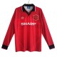 Manchester United FC Kotipelipaita Retro 1994-96 Jalkapallo Pelipaidat Peliasut(L/S)