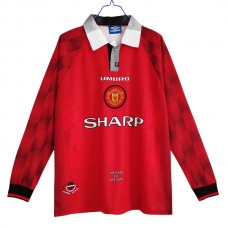 Manchester United FC Kotipelipaita Retro 1996-97 Jalkapallo Pelipaidat Peliasut(L/S)
