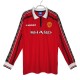 Manchester United FC Kotipelipaita Retro 1998-99 Jalkapallo Pelipaidat Peliasut(L/S)