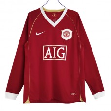Manchester United FC Kotipelipaita Retro 2006-07 Jalkapallo Pelipaidat Peliasut(L/S)
