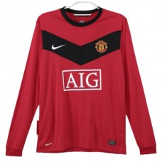 Manchester United FC Kotipelipaita Retro 2009-10 Jalkapallo Pelipaidat Peliasut(L/S)