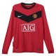Manchester United FC Kotipelipaita Retro 2009-10 Jalkapallo Pelipaidat Peliasut(L/S)