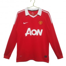 Manchester United FC Kotipelipaita Retro 2010-11 Jalkapallo Pelipaidat Peliasut(L/S)
