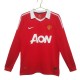 Manchester United FC Kotipelipaita Retro 2010-11 Jalkapallo Pelipaidat Peliasut(L/S)