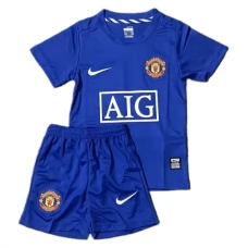 Manchester United FC Lasten Kolmas Pelipaita Retro 2008-09 Jalkapallo Pelipaidat Peliasut