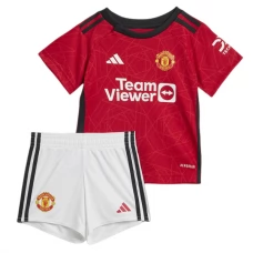 Manchester United FC Lasten Kotipelipaita 2023-24 Jalkapallo Pelipaidat Peliasut